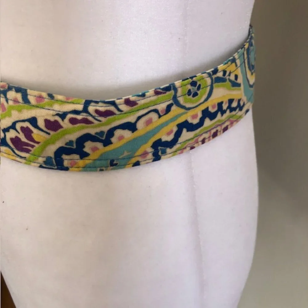 VERA BRADLEY Capri Blue Paisley 2007 Belt Retired